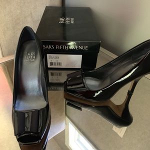 Saks Fifth Avenue Classic Patent Heel